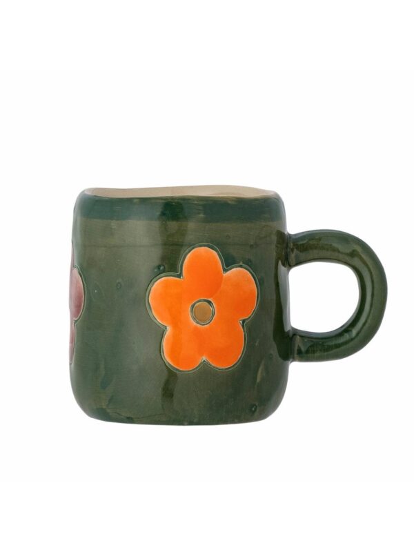 Addy Cup, Green,Stoneware