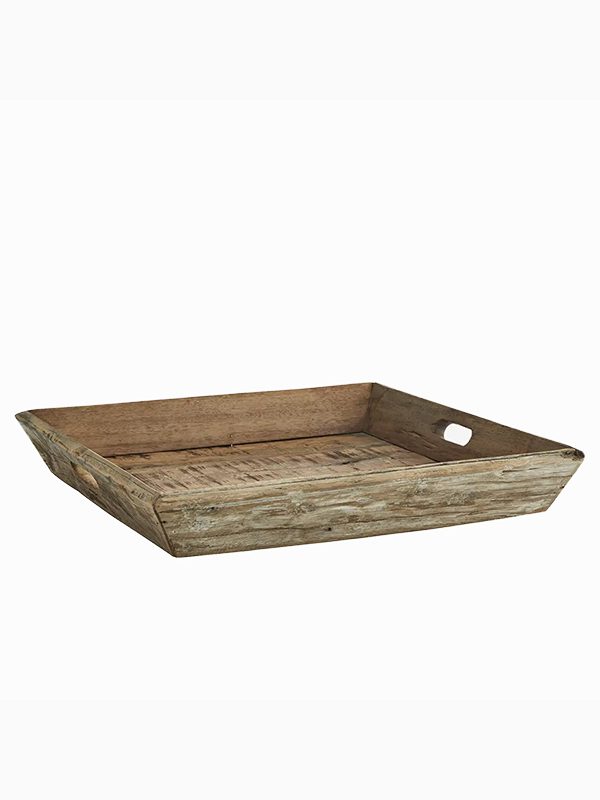 Recycled wooden tray