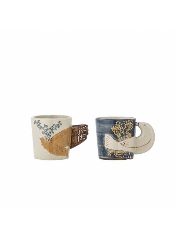 Hezha Espresso Cup, Blue, Stoneware - Ø5xH5 cm