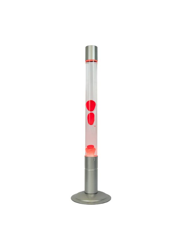 Floor lava lamp XXL - Transparent and red