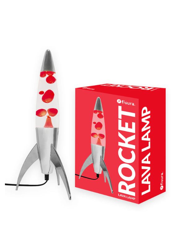 Rocket lava lamp red