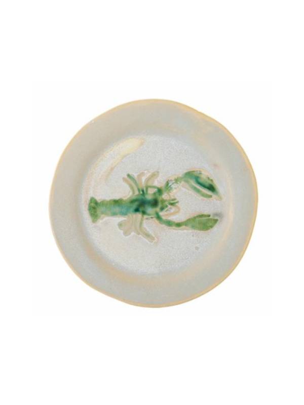 Hadden Plate, Green, Stoneware