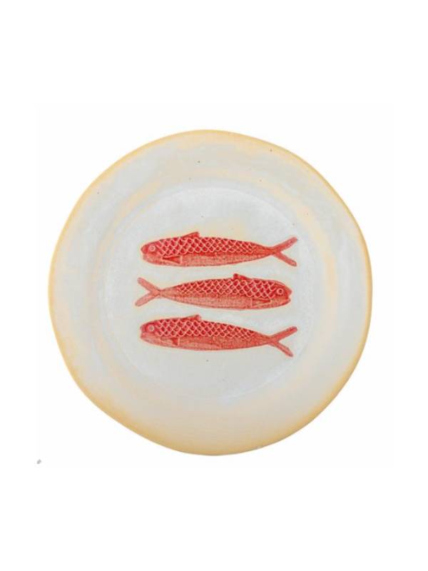 Hadden Plate, Red, Stoneware Ø27xH2 cm